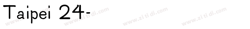 Taipei 24字体转换
